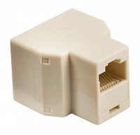 POWERTECH  RJ45 (F)  2x RJ45 (F) CAB-N128,  CAB-N128