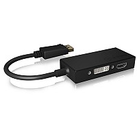  3--1  DisplayPort 1.2  HDMI, DVI-D  VGA, 0.15m ICY BOX IB-AC1031