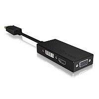  3--1  DisplayPort 1.2  HDMI, DVI-D  VGA, 0.15m ICY BOX IB-AC1031