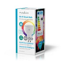 Wi-Fi έξυπνη λάμπα LED σε RGB και θερμό λευκό, GU10, 4,5W, 380lm NEDIS WIFILC10WTGU10