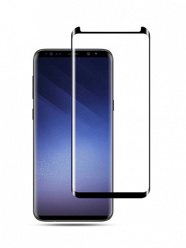 POWERTECH Tempered Glass 3D, Mini, Full glue,  Samsung S9, Black TGC-0068