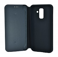 POWERTECH Θήκη Slim Leather για Samsung A6 Plus 2018, γκρι MOB-1149