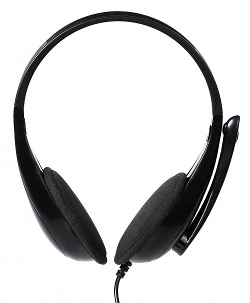 POWERTECH Headphones με μικρόφωνο PT-734 105dB, 40mm, 3.5mm, 1.8m, μαύρο PT-734