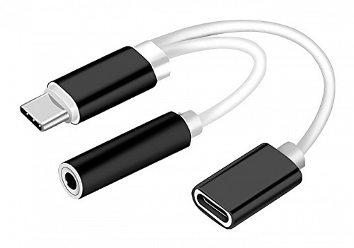 POWERTECH  USB-C  USB-C & 3.5mm  CAB-UC030,  CAB-UC030