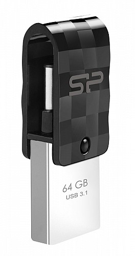 SILICON POWER Dual USB Flash Drive C31, USB 3.2 & USB-C, 64GB,  SP064GBUC3C31V1K