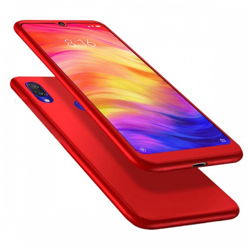 360 Full Cover & Temp.Glass Xiaomi Redmi 7 Red