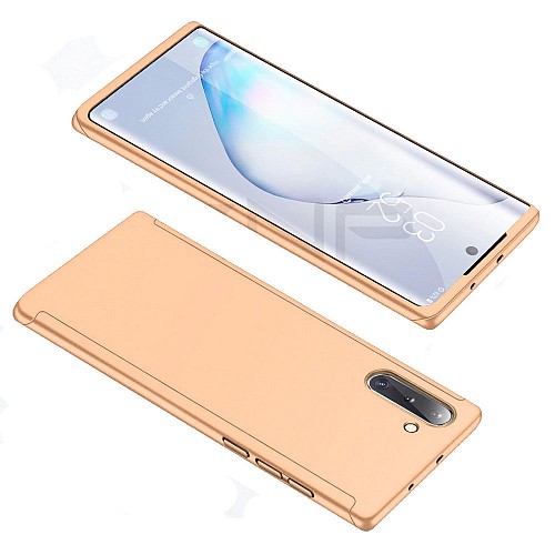 360 Full Cover & Temp.Glass Samsung Note 10 Plus Gold