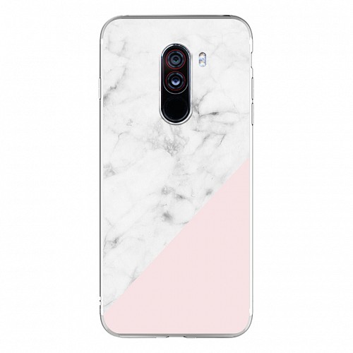 Silicon Marble Case Xiaomi Poco F1 SM9 White/Pink