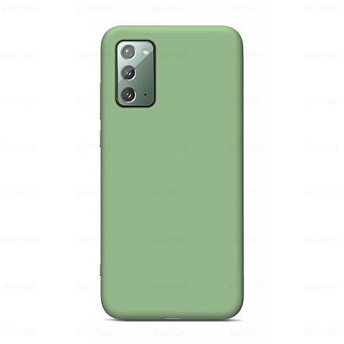 My Colors Liquid Silicon For Samsung Note 20  Light Green