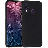 My Colors Liquid Silicon For Samsung A40 Black