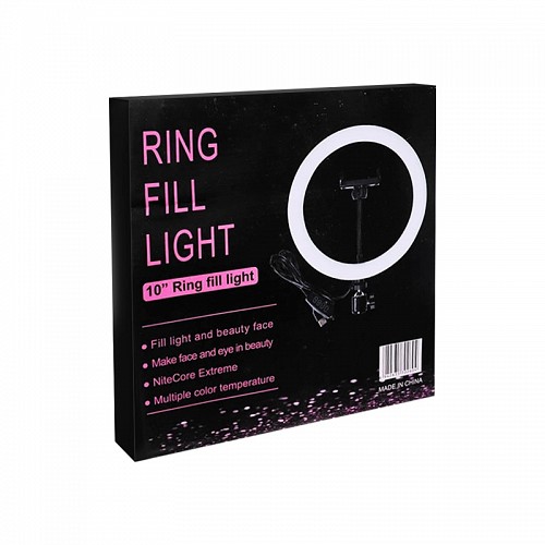 LED Ring light 26cm 20W Black 1220.018