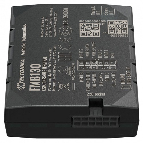 TELTONIKA GPS Tracker  FMB130, GSM/GPRS/GNSS, Bluetooth FMB130BSXW01