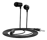 CELEBRAT earphones με μικρόφωνο G4, 3.5mm σύνδεση, Φ10mm, 1.2m, μαύρο G4-BK