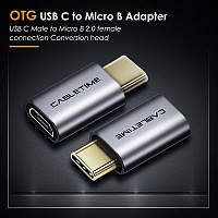 CABLETIME  USB-C  micro USB CT-CMMCBF, 480Mbps,  5210131038482