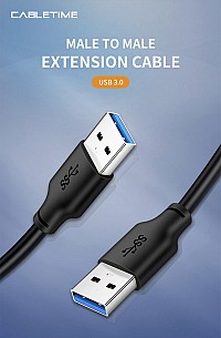 CABLETIME  USB CT-AMAMN, 5 Gbps, 2m,  5210131038604