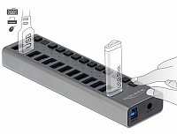 DELOCK USB hub 63738  , 13x , 5Gbps,  63738