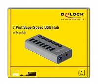 DELOCK USB hub 63669  , 7x , 5Gbps,  63669