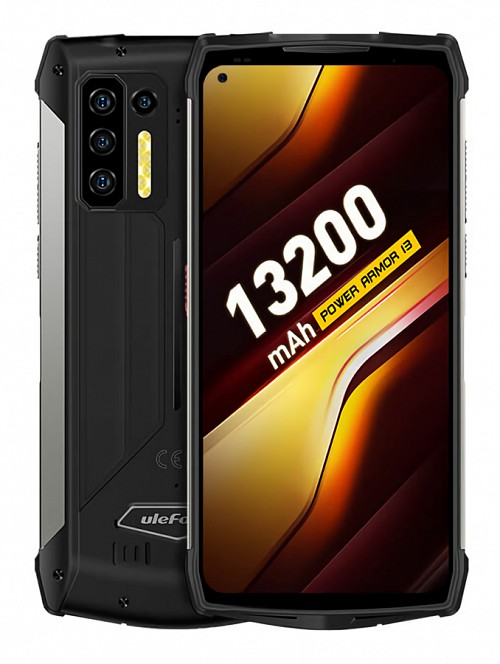 ULEFONE smartphone Power Armor 13, 6.81, 8/256GB, 13200mAh, IP68/IP69K, μαύρο ARMOR13-BK