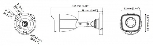 HIKVISION HIWATCH   HWT-B120-M, 2.8mm, 2MP, IP66 HWT-B120-M