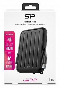 SILICON POWER  HDD Armor A66, 1TB, USB 3.2,  SP010TBPHD66SS3K