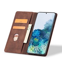 Bodycell Book Case Pu Leather iPhone 13  Dark Brown