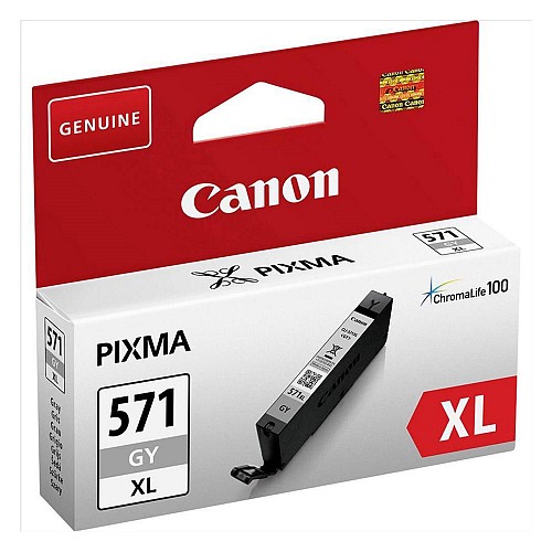 Canon  Inkjet CLI-571GY XL Grey (0335C001) (CANCLI-571GYXL)