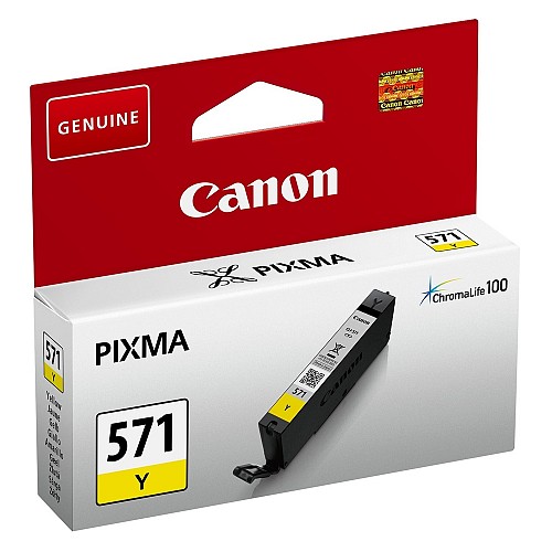 Canon  Inkjet CLI-571Y Yellow (0388C001) (CANCLI-571Y)