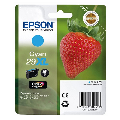 Epson  Inkjet Series 29 Cyan XL (C13T29924012) (EPST299240)