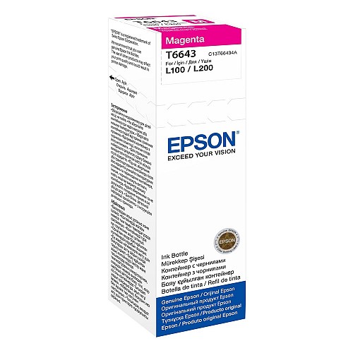 Epson  Inkjet Bottle Magenta (C13T66434A) (EPST66434A)