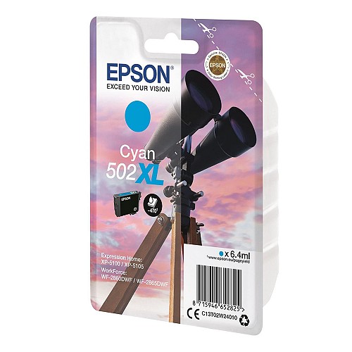 Epson  Inkjet 502XL Cyan (C13T02W24010) (EPST02W240)