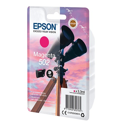 Epson  Inkjet 502 Magenta (C13T02V34010) (EPST02V340)