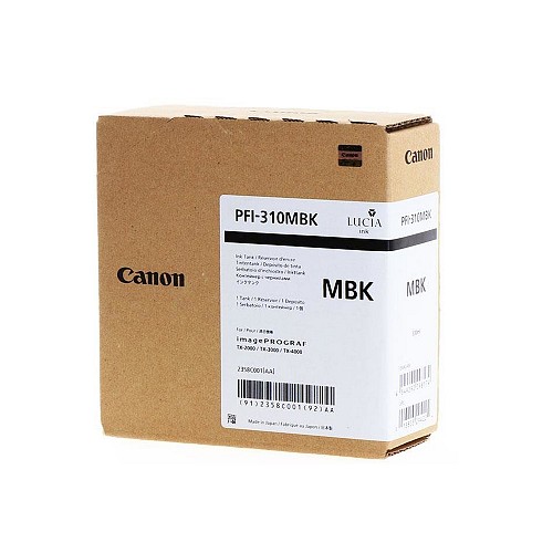 Canon Pigment  Inkjet PFI-310 Matte Black (2358C001) (CANPFI-310MBK)