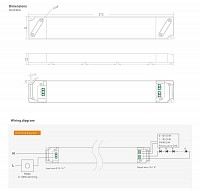 YSD τροφοδοτικό DC 100WUGP-12, 12VDC, 100W, 8.3A, IP20, dimmable YSD-100WUGP-12