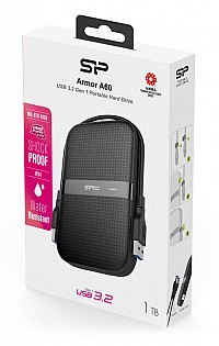 SILICON POWER  HDD Armor A60, 1TB, USB 3.2,  SP010TBPHDA60S3A