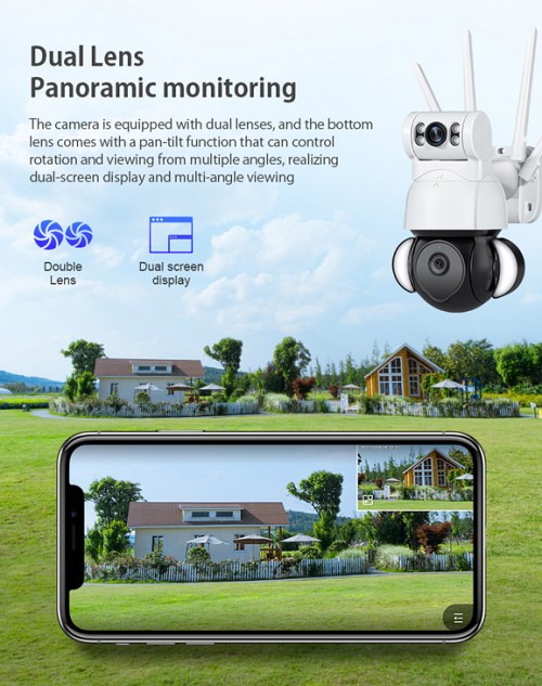 SECTEC smart  ST-428-4M-DL  , dual lens, 4MP, Onvif PTZ ST-428-4M-DL