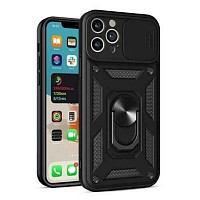 Bodycell Armor Slide Cover Case iPhone 12 Pro Max Black