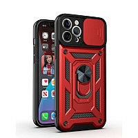 Bodycell Armor Slide Cover Case iPhone 13 Pro Max Red