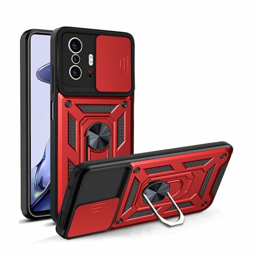 Bodycell Armor Slide Cover Case Xiaomi 11T/11T Pro Red