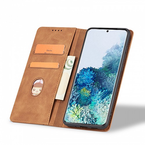 Bodycell Book Case Pu Leather Samsung A23 5G Brown