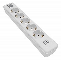 PHILIPS  SPN3052WA, 5x schuko 16A, 2x USB 2.4A, 2m,  SPN3052WA-39