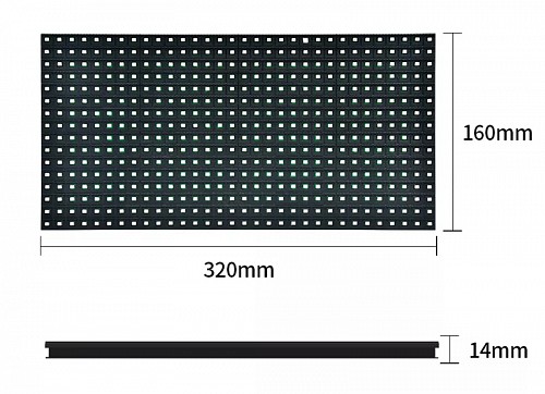 KEYESTUDIO LED panel module P10 KT0182 για Arduino, 16x32cm, κόκκινο KT0182