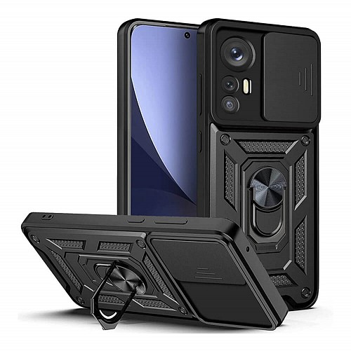 Bodycell Armor Slide Cover Case Xiaomi 12 Pro Black