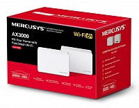 MERCUSYS Mesh Wi-Fi 6 System Halo H80X, 3Gbps Dual Band, 2, Ver. 1.0 HALO-H80X-2PACK