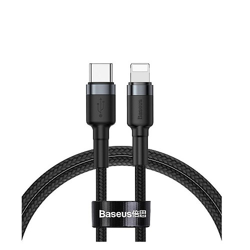 Baseus Cafule Braided USB 3.0 Cable USB-C male - Lightning  1m (CATLKLF-G1) (BASCATLKLF-G1)