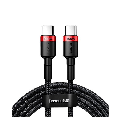 Baseus Cafule Braided USB 2.0 Cable USB-C male - USB-C male  2m (CATKLF-AL91) (BASCATKLFAL91)