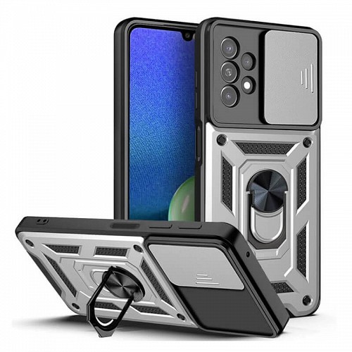 Bodycell Armor Slide Cover Case Samsung A13 4G Silver