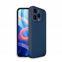 Bodycell Square Liquid Silicon Case iPhone 14 Pro Max Blue