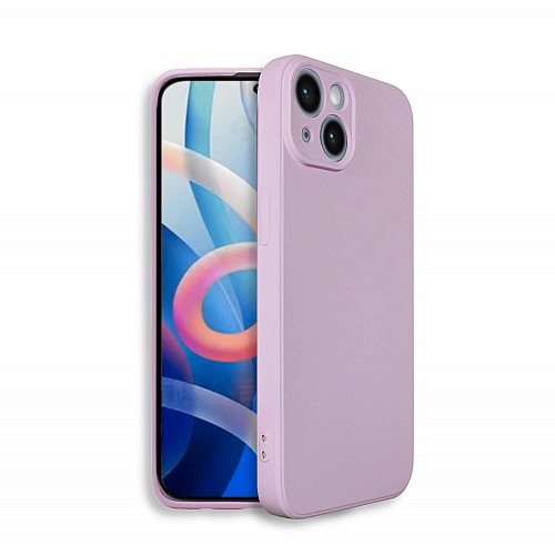 Bodycell Square Liquid Silicon Case iPhone 14 Plus Light Violet