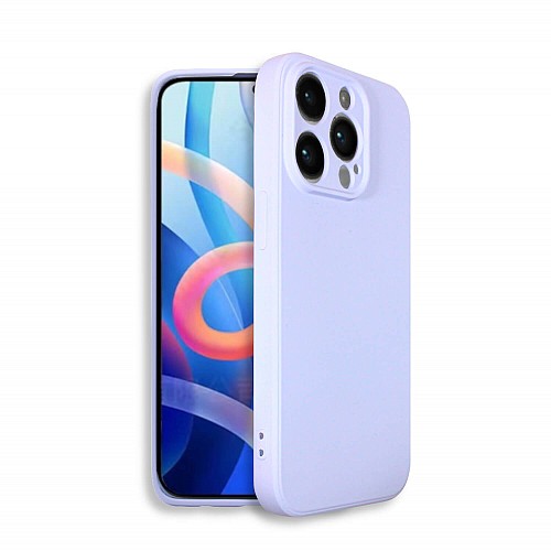 Bodycell Square Liquid Silicon Case iPhone 14 Pro Max Light Blue