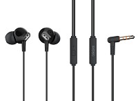 CELEBRAT earphones με μικρόφωνο G21, 3.5mm σύνδεση, Φ12mm, 1.2m, μαύρα G21-BK